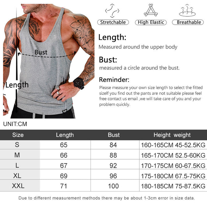 Eljointo Men's Custom Breathable Gym Tank