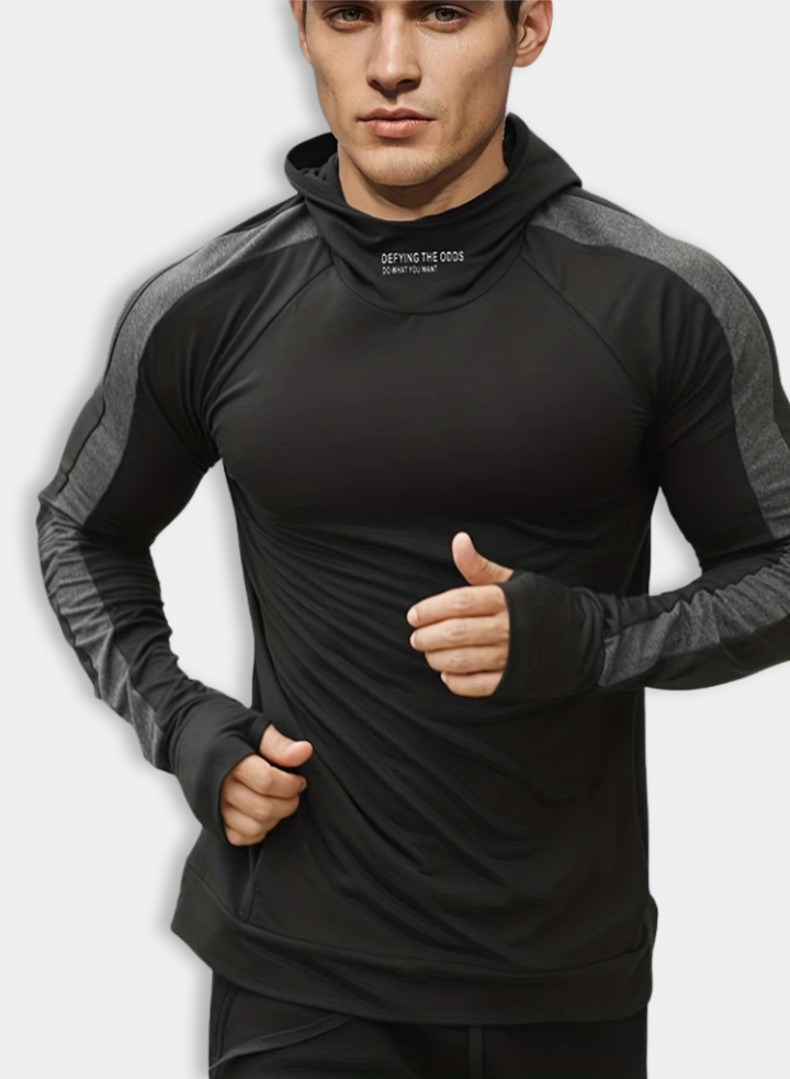 Autumn Compression Running Hoodie for Men