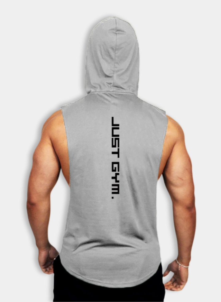 Men's Hooded Loose Fitness Vest