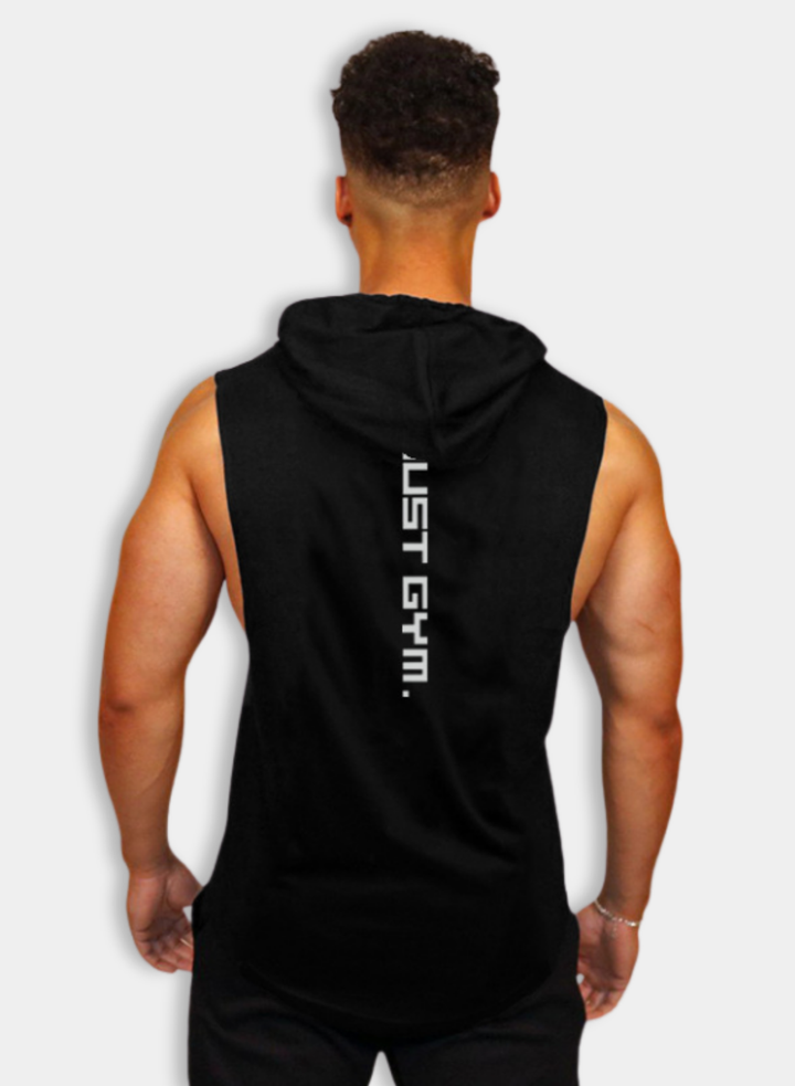 Men's Hooded Loose Fitness Vest